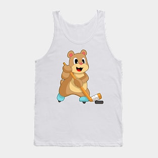 Bear Ice hockey Ice hockey stick Tank Top